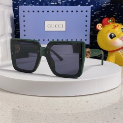 Gucci Sunglasses for women new large glasses 2025 fashion slim frame trendy face UV resistant