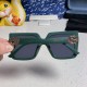 Gucci Sunglasses for women new large glasses 2025 fashion slim frame trendy face UV resistant