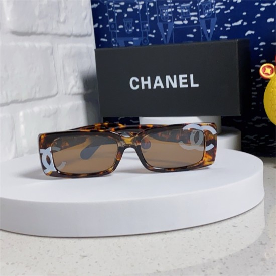 Chanel sunglasses for women rectangular small box small fragrant Chanel sunglasses for women rectangular small box small fragrant