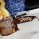 Chanel sunglasses for women rectangular small box small fragrant Chanel sunglasses for women rectangular small box small fragrant
